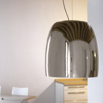 Prandina Notte Glass Pendant S7 Mirror/White Inside