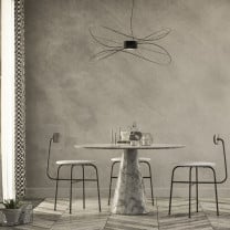 Axolight Hoops LED Suspension Black 2 Above Table