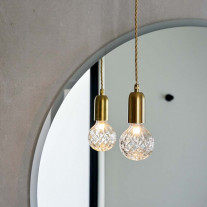 Lee Broom Crystal Bulb Pendant - Brass / Clear Crystal