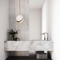 Lee Broom Mini Crescent Pendant in Bathroom