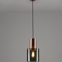 Original BTC Walter Pendant Copper & Anthracite Size 2