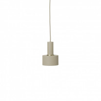 ferm LIVING Collect Pendant Disc Low Cashmere Socker with Cashmere Shade