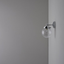 Original BTC Mini Globe Wall Light Chrome/Seedy