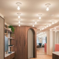 White Artemide Teti Ceiling/Wall Lights