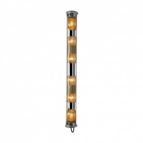 DCW éditions In The Tube 120-1300 Wall Light Gold Diffusers / Silver Reflector / Transparent Stoppers