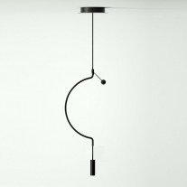 Axolight Liaison 1 LED Suspension Light P Black/Black