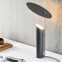 Verpan Reflect Table Lamp Grey on Desk