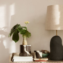 Ferm Living Hebe Medium Dark Grey/ Natural on Shelf