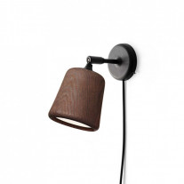 New Works Material Wall Lamp Smoked Oak