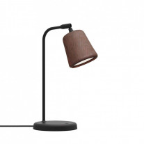 New Works Material Table Lamp Smoked Oak