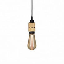 Buster + Punch Hooked 1.0 Nude Pendant - Brass with Gold Bulb