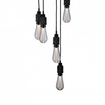 Buster + Punch Hooked 6.0 Nude Chandelier - Smoked Bronze with Crystal Bulb
