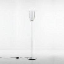 Artemide Gople Floor Lamp Silver Shade / Silver Base