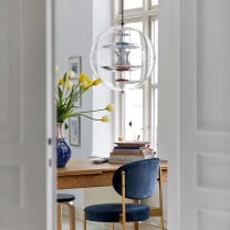 Verpan VP Globe Pendant Above Dining Table