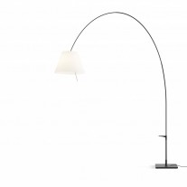 Luceplan Lady Costanza Floor Lamp - White shade, black body