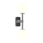 Astro Tacoma Twin Globe Wall Light Polished Chrome Globe White