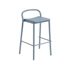 Muuto Linear Steel Bar Stool Large Pale Blue