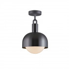 Buster + Punch Forked Globe & Shade Ceiling Light (Medium - Gun Metal Opal)