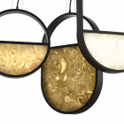 Brown and Beige Blue and Grey Brokis Geometric LED Pendants