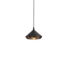 Bert Frank Shear Pendant Dark Bronze Black