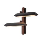 Bert Frank Rinato LED Double Wall Light Right Dark Bronze Black