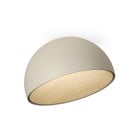 Vibia Duo Ceiling Dome Angled LED Light Large Cream Oak