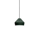 Marset Pleat Box 24 LED Pendant Dark Green White