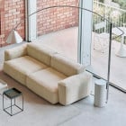 HAY Compass Floor Lamp Beside Sofa