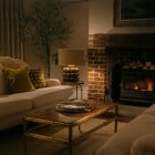 Porta Romana Boublé Table Lamp in Living Room