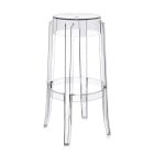 Kartell Charles Ghost Stool - Large, Transparent