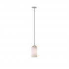 Santa & Cole Cirio Simple LED Pendant Opal Glass White Built-in Canopy