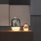Prandina Gong Table Lamp T1 Silver and T3 Copper