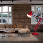 Anglepoise Original 1227 Giant Floor Lamp Red in Living Room
