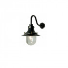 Original BTC Ships Decklight Wall Light Painted Black/Clear