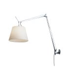 Artemide Tolomeo Mega Wall Light Aluminium Parchment 42