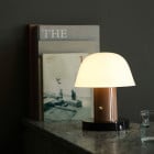 &Tradition Setago Table Lamp Nude & Forest on Shelf