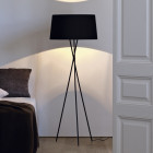 Santa & Cole Tripode G5 Floor Lamp Black Ribbon