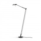 Luceplan Berenice Floor Lamp in Black with an Aluminium Diffuser