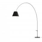 Luceplan Lady Costanza Floor Lamp - Black shade, black body