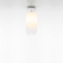 Artemide Gople Mini Ceiling Light White Shade / White Base