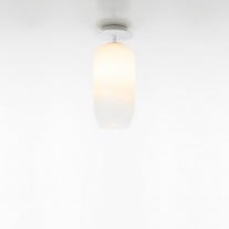 Artemide Gople Mini Ceiling Light White Shade / White Base