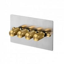 Buster + Punch 4G Dimmer Switch Steel/Brass