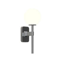 Astro Tacoma Single Globe Wall Light Polished Chrome Tacoma White
