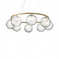 Nuura Miira 8 Circular Pendant Brass/Optic Clear