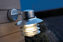 Nordlux Vejers Down Outdoor Wall Light Galvanised Steel