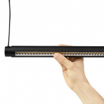 HAY Factor Linear LED Suspension Light Directional Soft Black