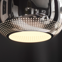 Louis Poulsen VL 56 Pendant Chrome Situ Detailing On