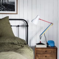 Anglepoise Type 75 Paul Smith Edition Three at Bedside