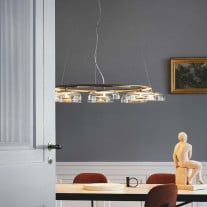 Nuura Blossi 8 LED Chandelier Over Dining Table