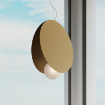 Large Bronze Fabbian Akoya LED Pendant